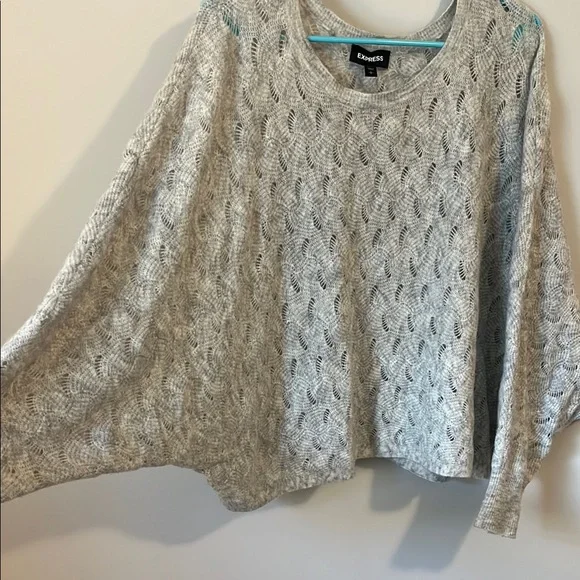 Cozy Gray Sweater by Express - Picture 3 of 3